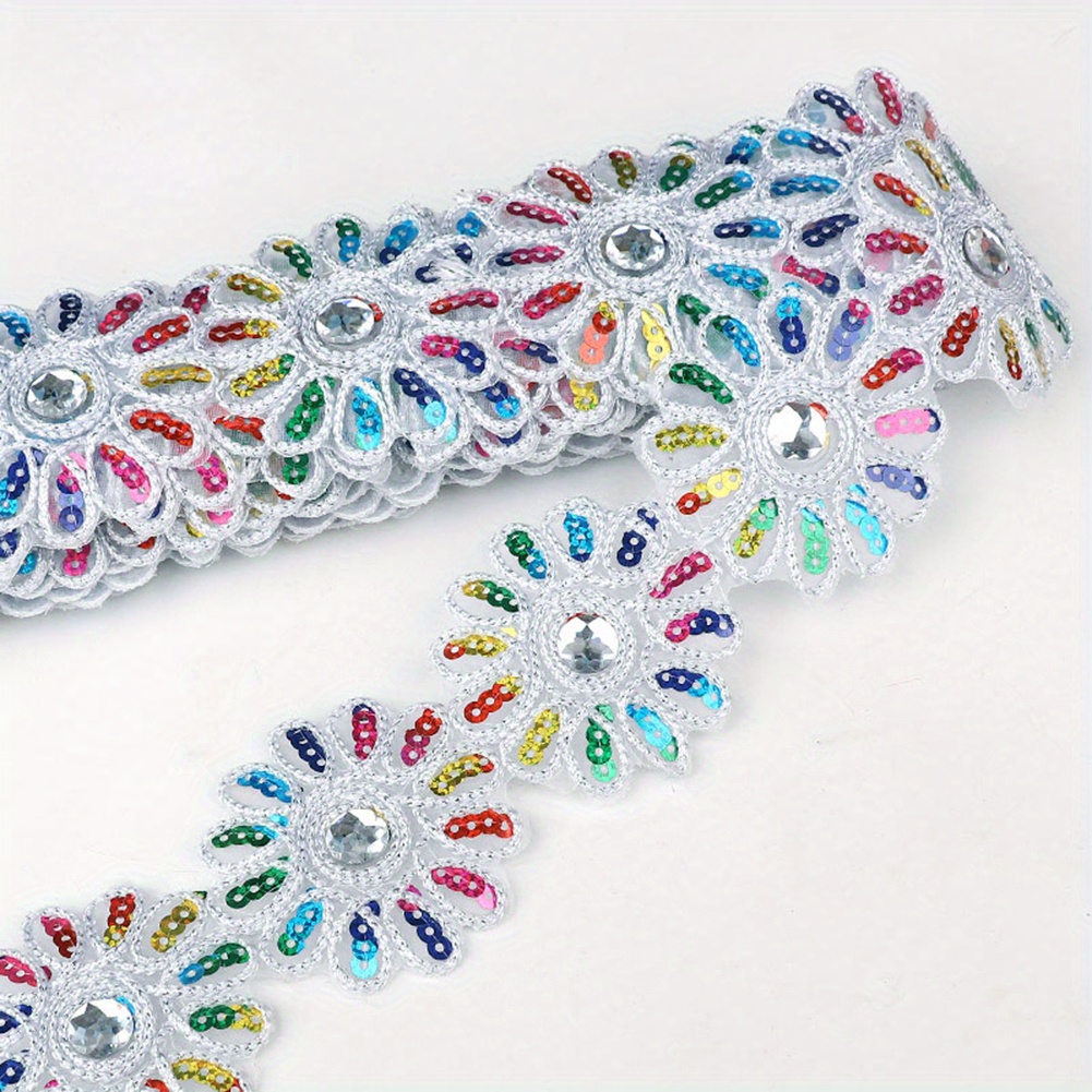 Colorful Floral Lace, 4.11 Meter